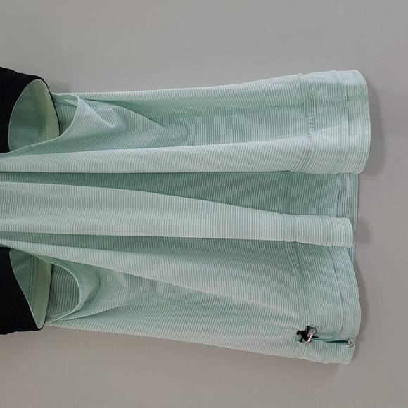 Lululemon Athletica Run Back On Track Tank Top Women 10 Mint Moment Black Stripe - Picture 8 of 14